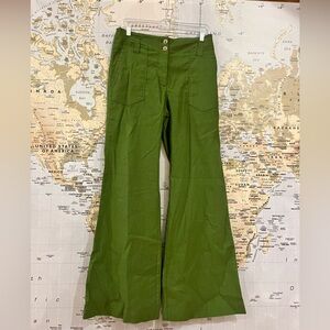 Anthropologie The Naomi Wide-Leg Flare Pants by Maeve Size 8 Size 8